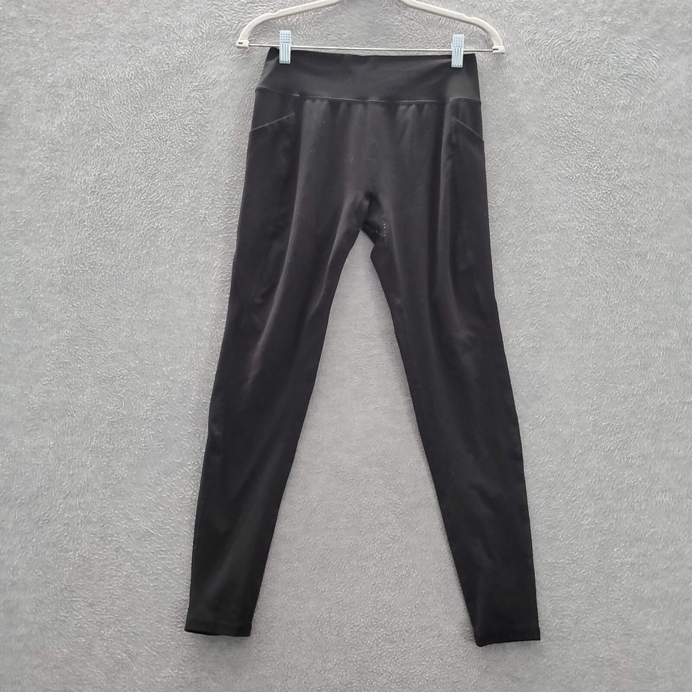 Alphalete Women Activewear Pants Small Black Leggings Pockets Mid Rise